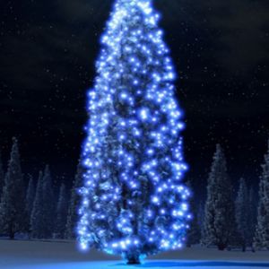 Árbol de Navidad Azul Brillante