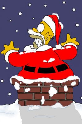 Diversión Navideña de Homer Simpson