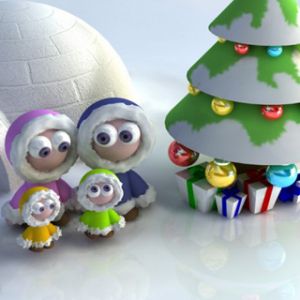 Familia Navideña Linda