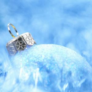 Adorno Navideño Azul