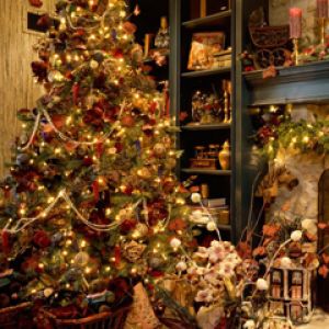 Decoración Acogedora de Árbol de Navidad