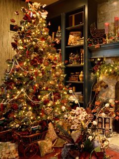 Decoración Acogedora de Árbol de Navidad