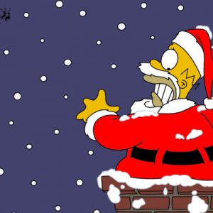 Diversión Navideña de Homer Simpson
