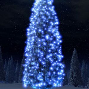 Árbol de Navidad Azul Brillante