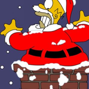 Navidad Alegre de Homer Simpson