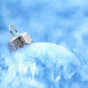 Adorno Navideño Azul