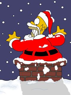 Homer Simpson Alegría Navideña