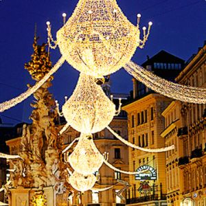 Luces de Navidad en la ciudad