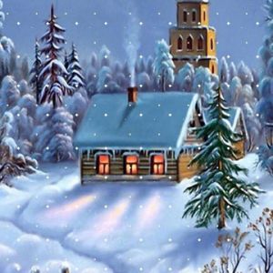 Cabaña de Invierno en la Nieve