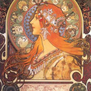 Retrato de Mujer Art Nouveau