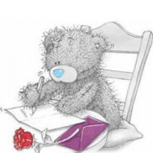 Teddy Bear Escribiendo