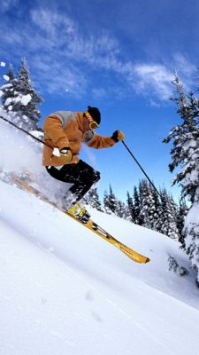 Aventura de Esquí en Nieve - wallpaper preview