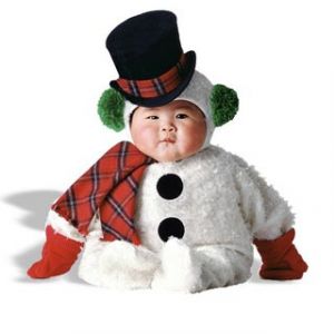 Bebé Muñeco de Nieve Adorable