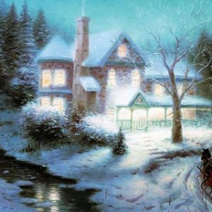 Escena Navideña de Invierno