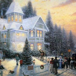 Escena Navideña de Invierno