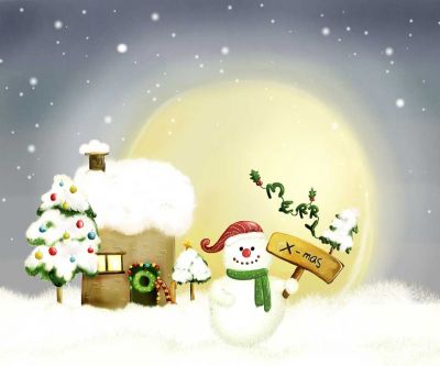 Muñeco de Nieve Feliz Navidad