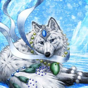 Lobo Fantástico con Joyas