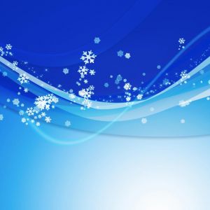 Diseño Abstracto de Copos de Nieve de Invierno