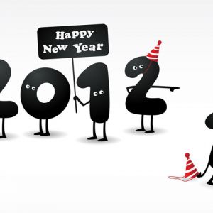 Ilustración Feliz Año Nuevo 2012