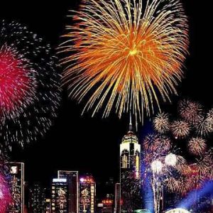 Celebración de Fuegos Artificiales de Año Nuevo
