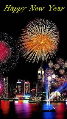 Celebración de Fuegos Artificiales de Año Nuevo