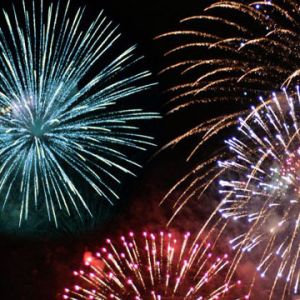 Fuegos Artificiales Coloridos