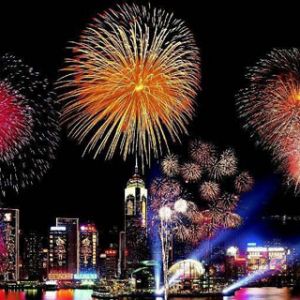 Celebración de Fuegos Artificiales de Año Nuevo