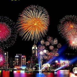 Celebración de Fuegos Artificiales de Año Nuevo