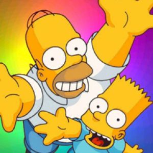 Homer y Bart Simpson