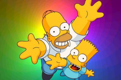 Diversión con Homer y Bart Simpson