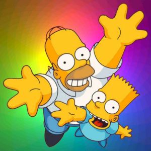 Homer y Bart Simpson