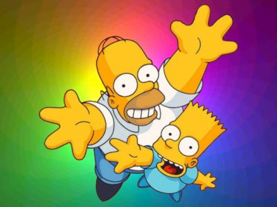 Homer y Bart Simpson