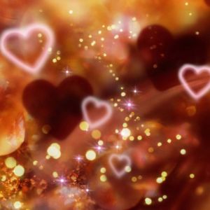 Corazones Románticos y Brillos