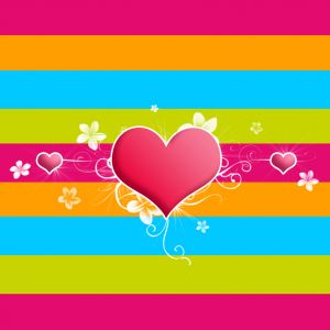 Diseño Colorido de Corazón