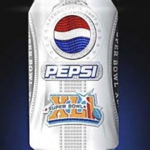 Lata de Pepsi Super Bowl