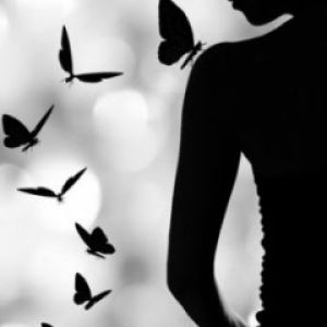 Silhouette con Mariposas