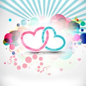Diseño de Corazones Coloridos