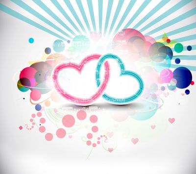 Diseño de Corazones Coloridos