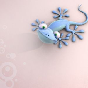 Geco Azul Adorable