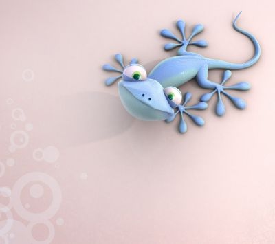 Geco Azul Adorable