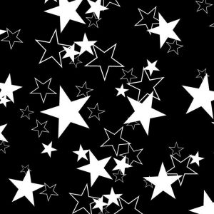 Estrellas Blancas sobre Fondo Negro