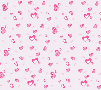 Patrón de Corazones Rosas