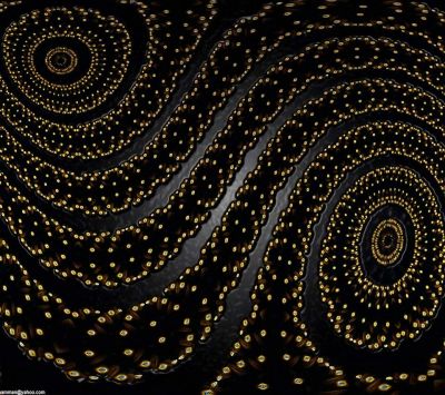 Diseño Abstracto de Espiral Dorada