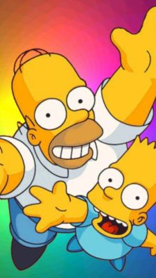 Diversión con Homer y Bart Simpson