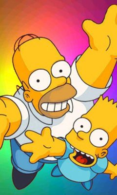 Diversión con Homer y Bart Simpson