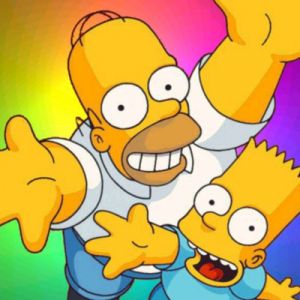 Diversión de Homer y Bart Simpson