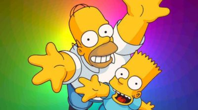 Diversión de Homer y Bart Simpson