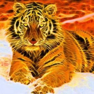 Arte de Tigre Vibrante