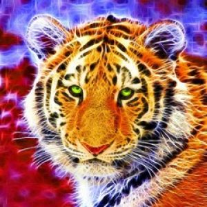 Retrato Vibrante de Tigre