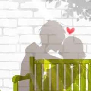 Silueta de Pareja en Banco